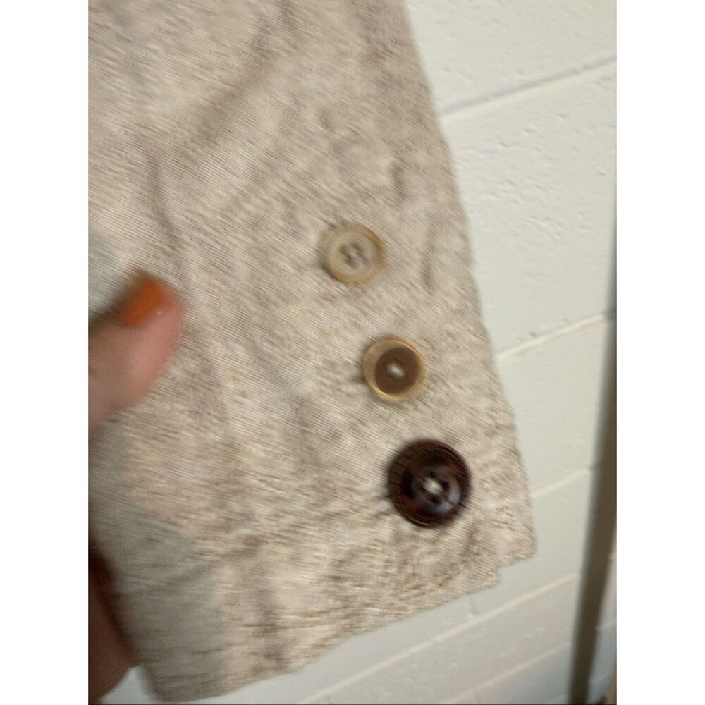 Sundance Beige Linen Cotton Embroidered Blazer Jacket Size M Cottagecore Coastal - Picture 5 of 8